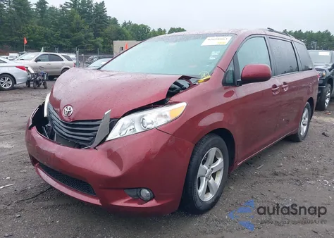 2013 Toyota Sienna Le V6 8 Passenger from USA, damaged, VIN 5TDKK3DC6DS281023